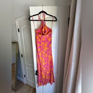 SweetPot the Label Floral Print Cowl Neck Dress